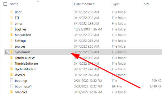 SystemTest directory